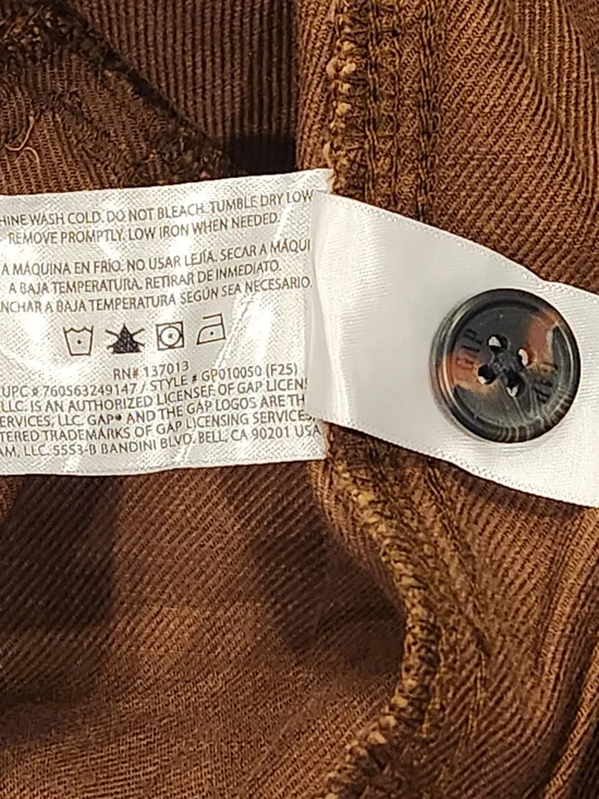 GAP Women’s Wide-Leg Easy Twill Pants in Cognac - Large - Picture 7 of 7